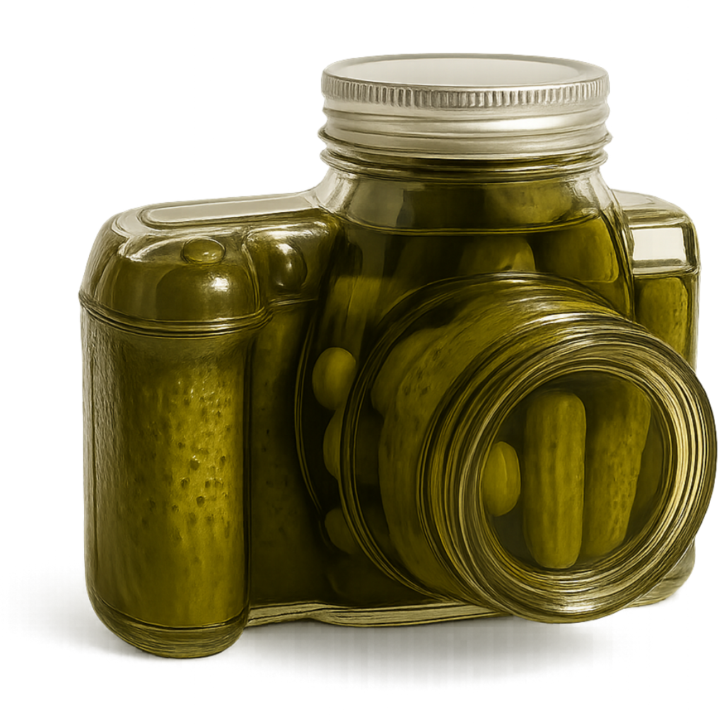 Pickle Camera - A camera made of pickle jars